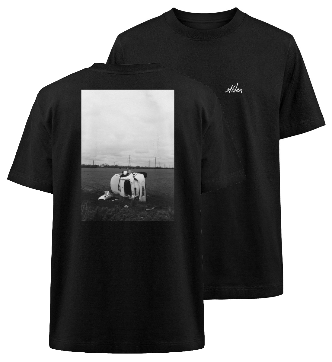stólen "car crash" – Heavy Oversized T-Shirt, unisex