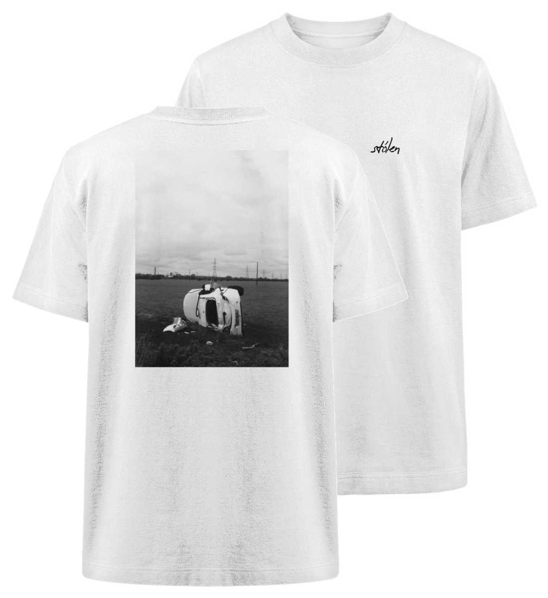 stólen "car crash" – Heavy Oversized T-Shirt, unisex